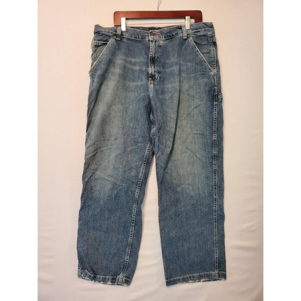 Y2K Vintage Tommy Hilfiger Carpenter Jeans Loose Fit Mens 38x30 Baggy Streetwear